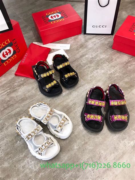 gucci sandals with diamonds|Gucci sandals for women.